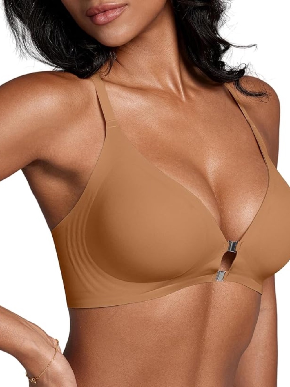 Front Closure Racerback Bra | Size Small | Like New - Picture 4 of 7